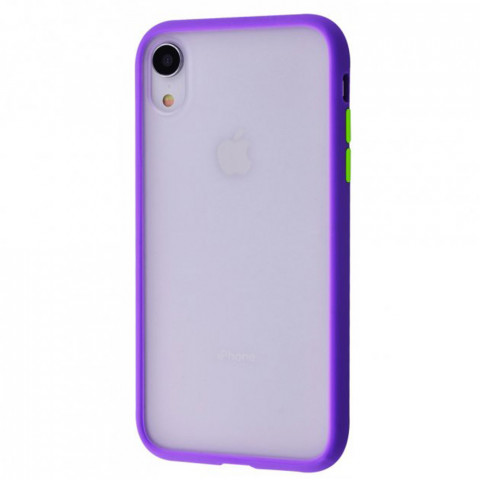 Чохол Shadow Matte для iPhone Xr Purple/Lime